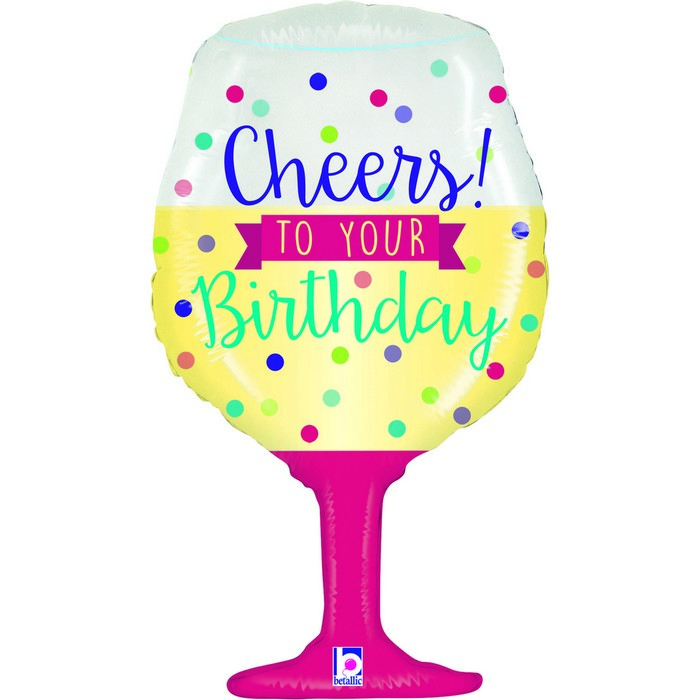 34" Cheers To Your Birthday'