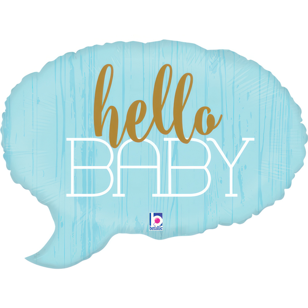 20" shape Hello Baby - BLUE
Size / 52x35 cm