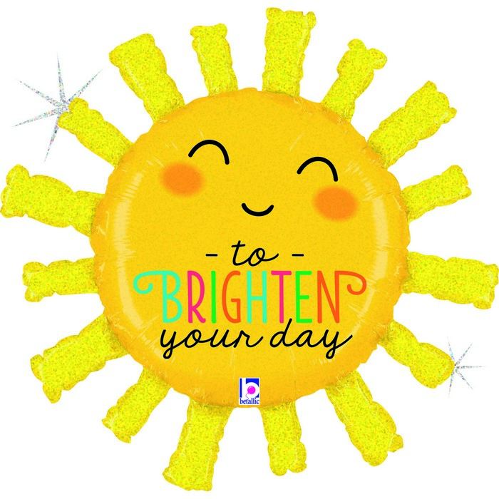 32" shape Bright Glitter Sun