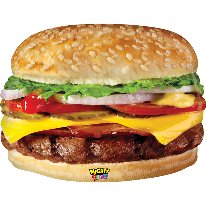 08 shape food Mighty Cheeseburger
Size 26" / 66x44 cm