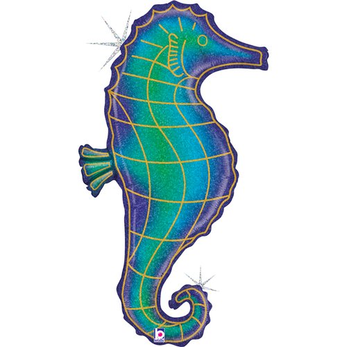 06 shape sea Glitter Seahorse - Single Pack - 36"/91cm