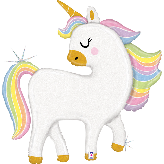 12 shape unicorn Glitter Pastel Unicorn -
size 37 inch / 84x92 cm