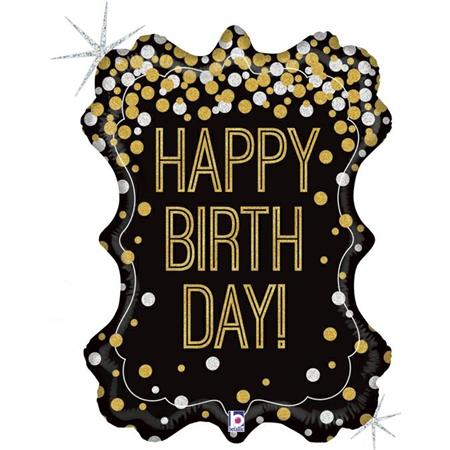 34" Metallic Birthday Frame