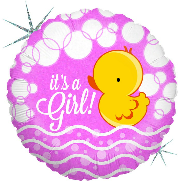 18" Bubble Ducky Girl