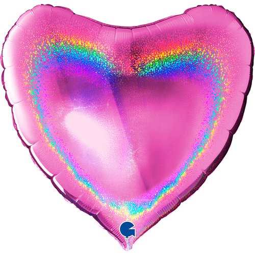 Heart 36" Glitter Holographic Fuxia

Size
36" / 75x70 cm