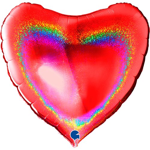 Heart 36" Glitter Holographic Red

Size
36" / 75x70 cm