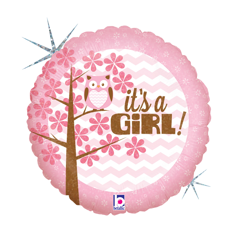 18" It'sA Girl Baby  Owl