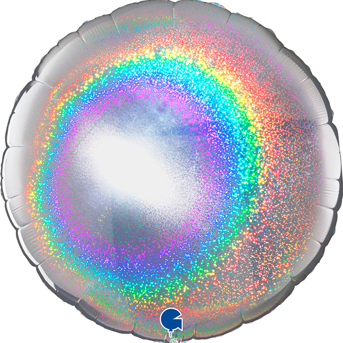 36"Round  Glitter Holographic Silver

Size
36" / 75x75 cm