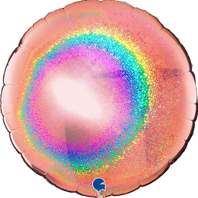36"Round  Glitter Holographic Rose Gold

Size
36" / 75x75 cm
