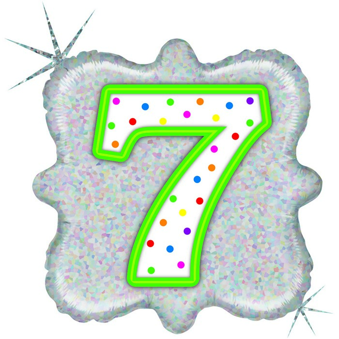 18" z Candle Number 7