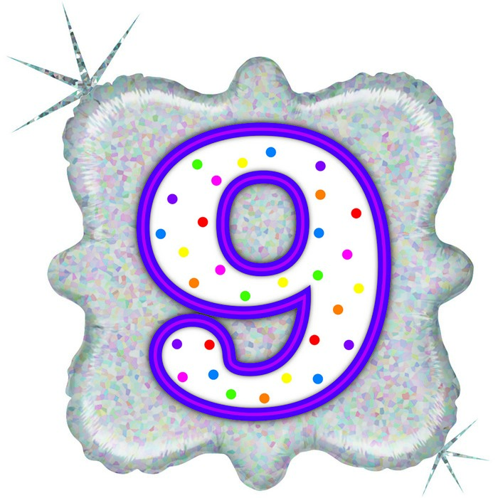 18" z Candle Number 9