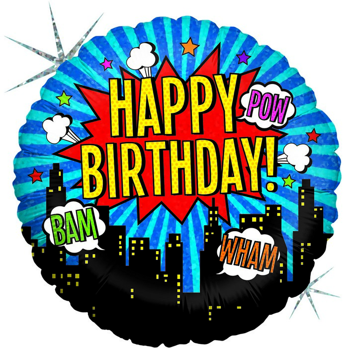 18"  c  Superhero Birthday