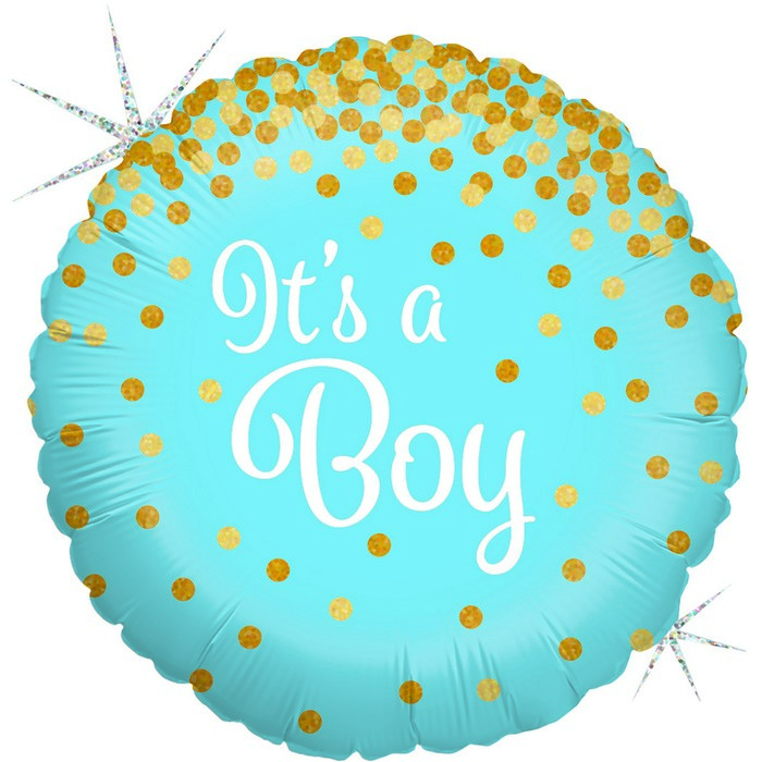 18" It's  A Boy Glittering