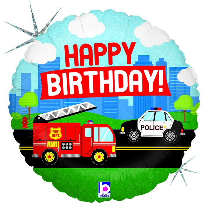 18"  c  Emergency Vehicle B-Day
 
Size
18" / 35x35 cm
