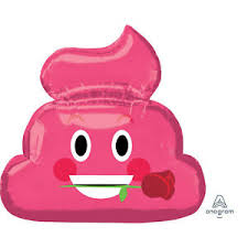 EMOTICON PINK POOP SHAPE P30 PKT