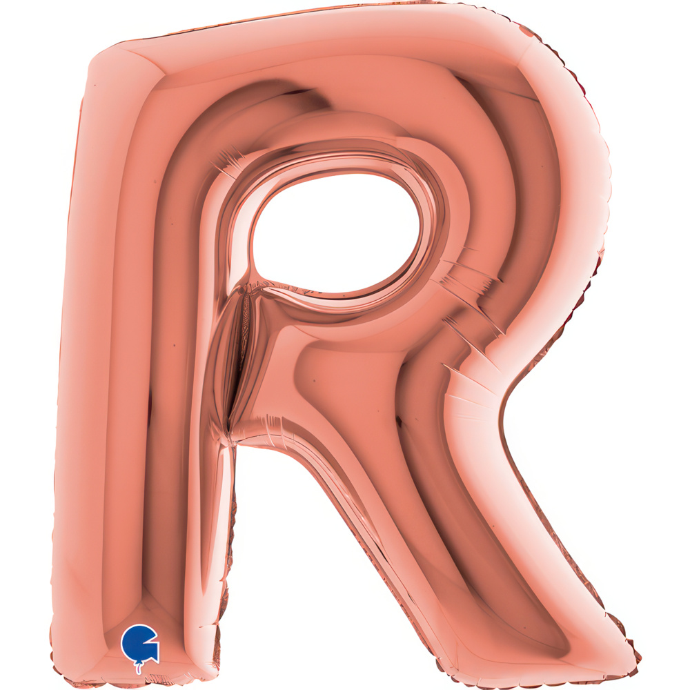 Letter R Rose Gold Single Pack 40"
