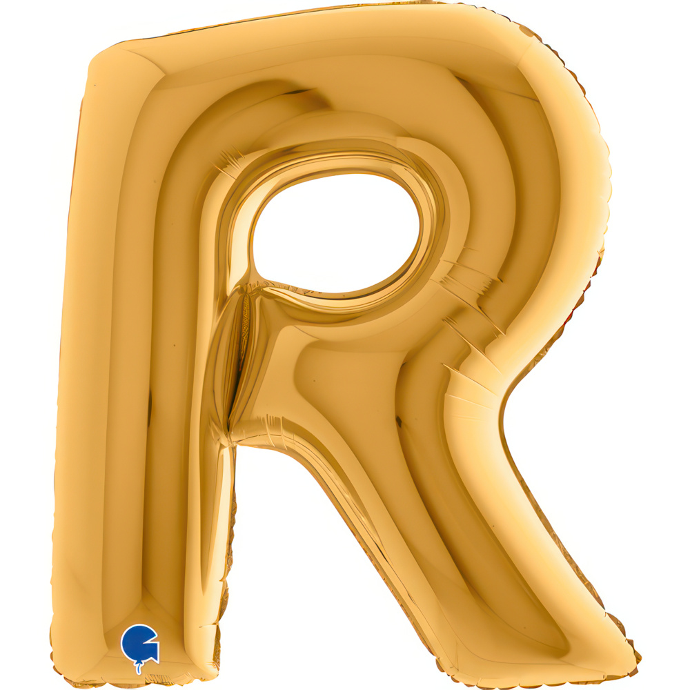 Letter R Gold Single Pack 40"