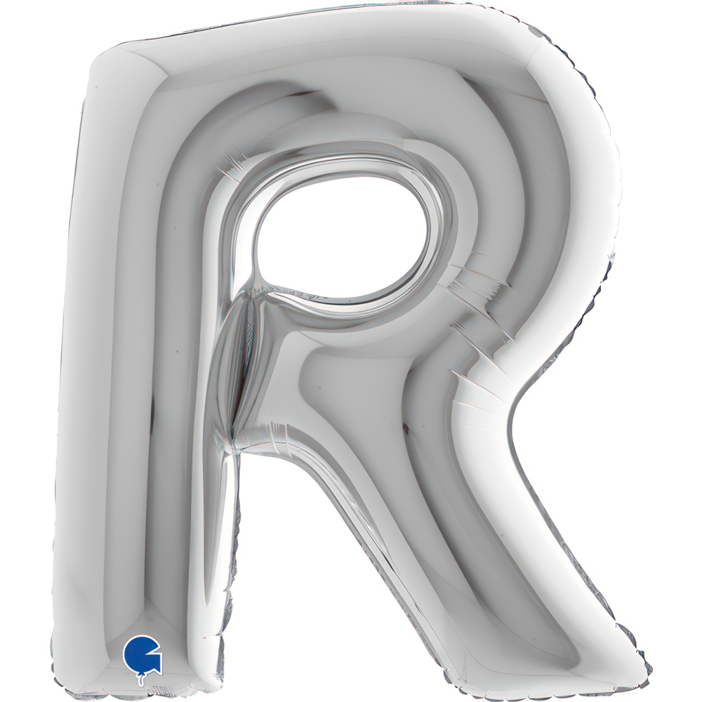 Letter R Silver Single Pack 40"