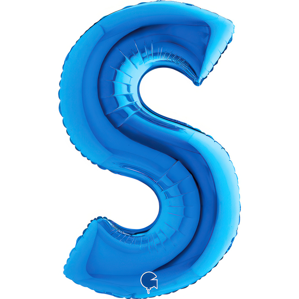 Letter S Blue Single Pack 40"
