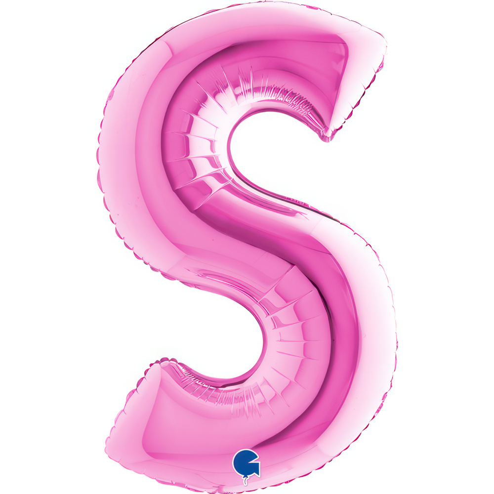 Letter S Fuxia Single Pack40"