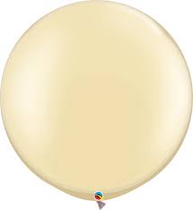 30" GIANT PEARL IVORY       02CT QUALATEX PLAIN LATEX