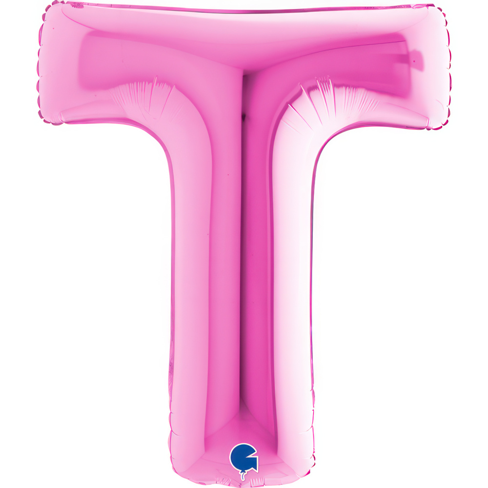 Letter T Fuxia Single Pack 40"