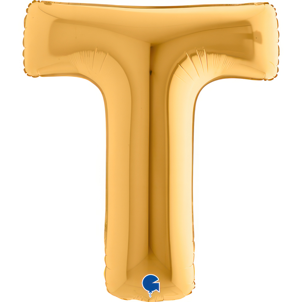 Letter T Gold Single Pack 40"