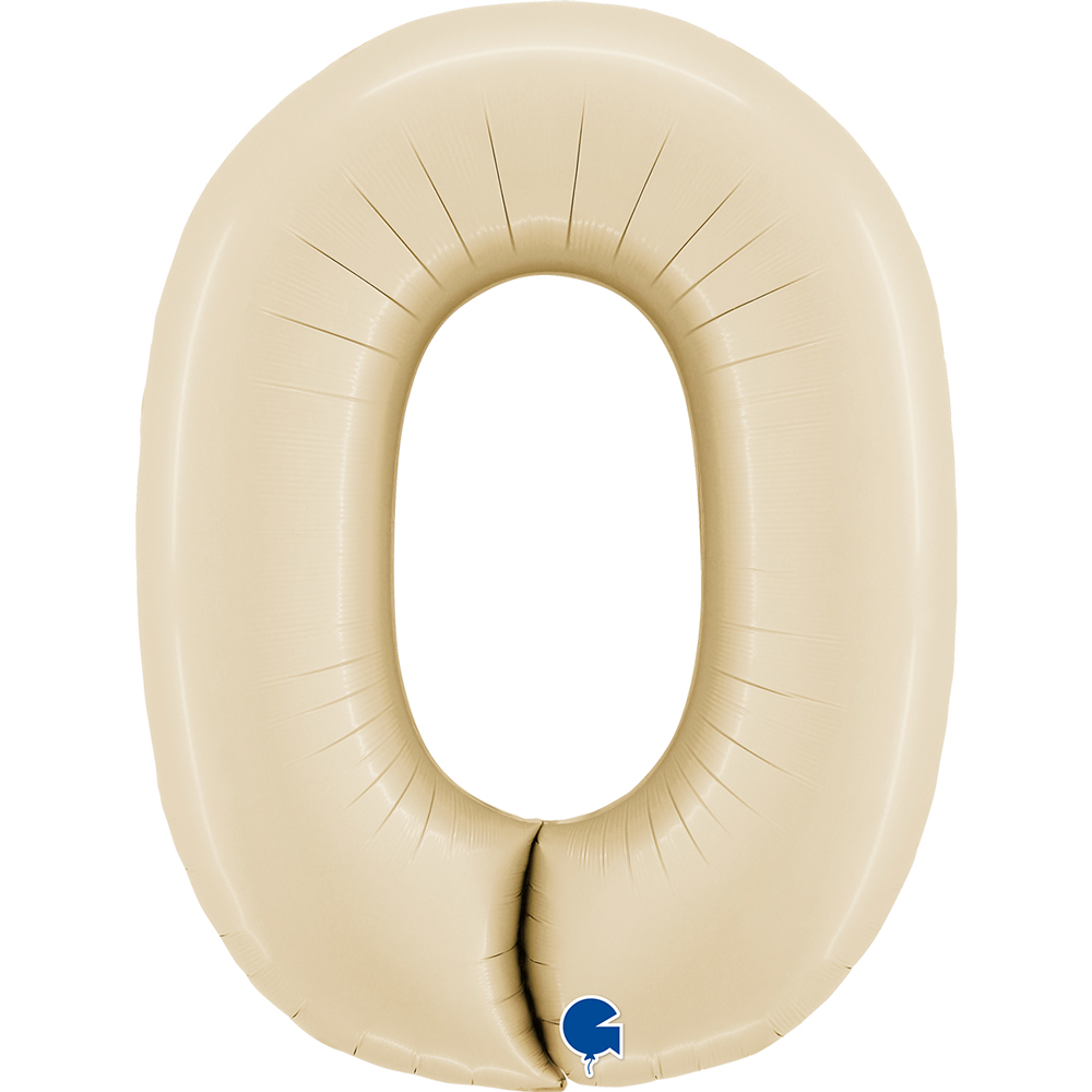 Number 0 Satin Cream 40" Single Pack