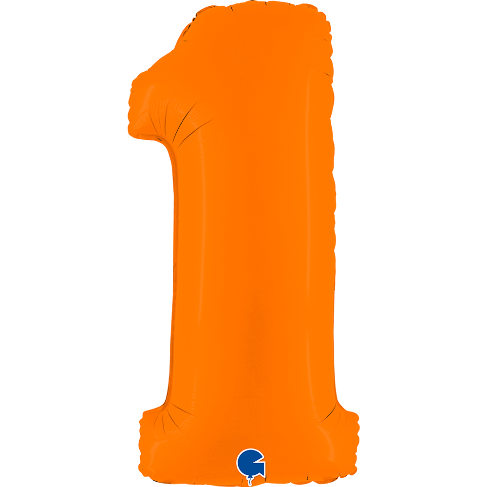 Number 1 Matte Orange 40" Single Pack