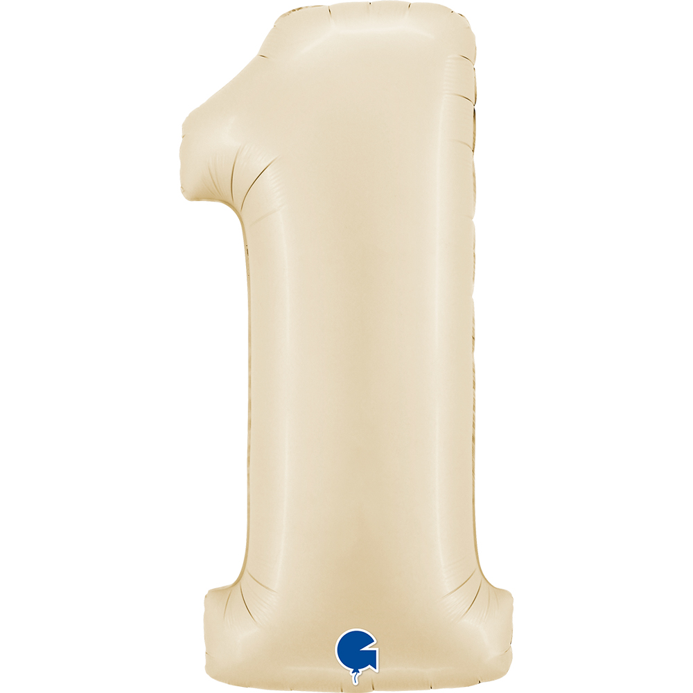 Number 1 Satin Cream 40" Single Pack