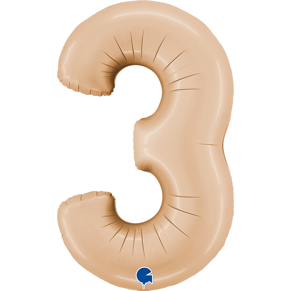 Number 3 Satin Nude 40" Single Pack