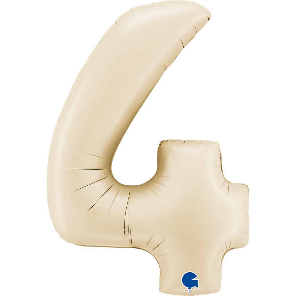 Number 4 Satin Cream 40" Single Pack