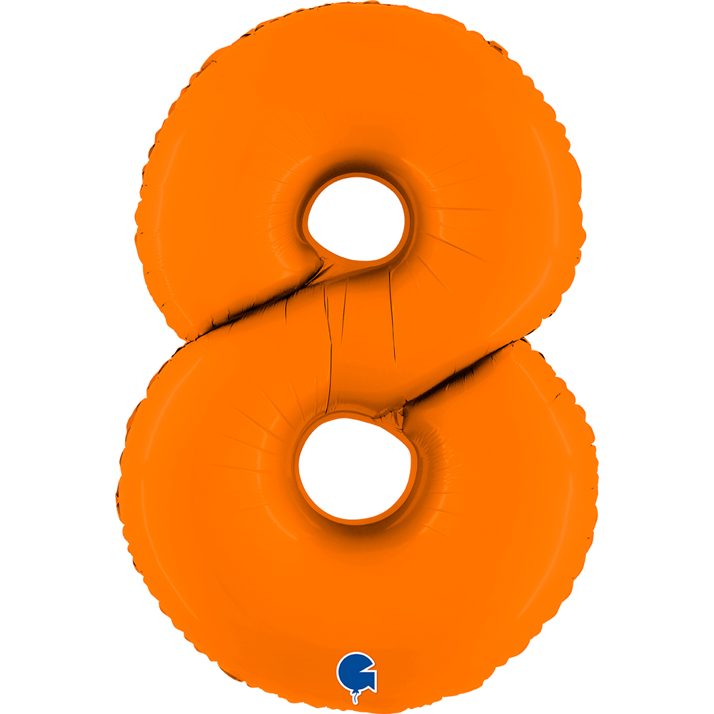 Number 8 Matte Orange 40" Single Pack