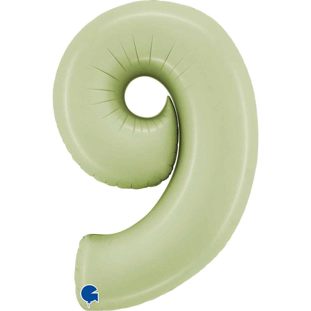 Number 9 Satin Green Olive 40" Single Pack'