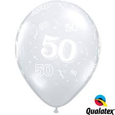 11" birthday 50 DIAMOND CLEAR 50 CT