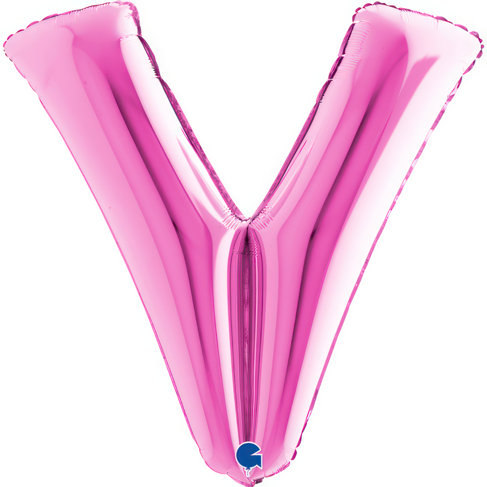 Letter V Fuxia Single Pack 40"