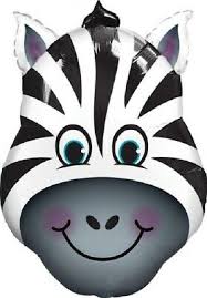 14"  SHAPE  ZANY ZEBRA