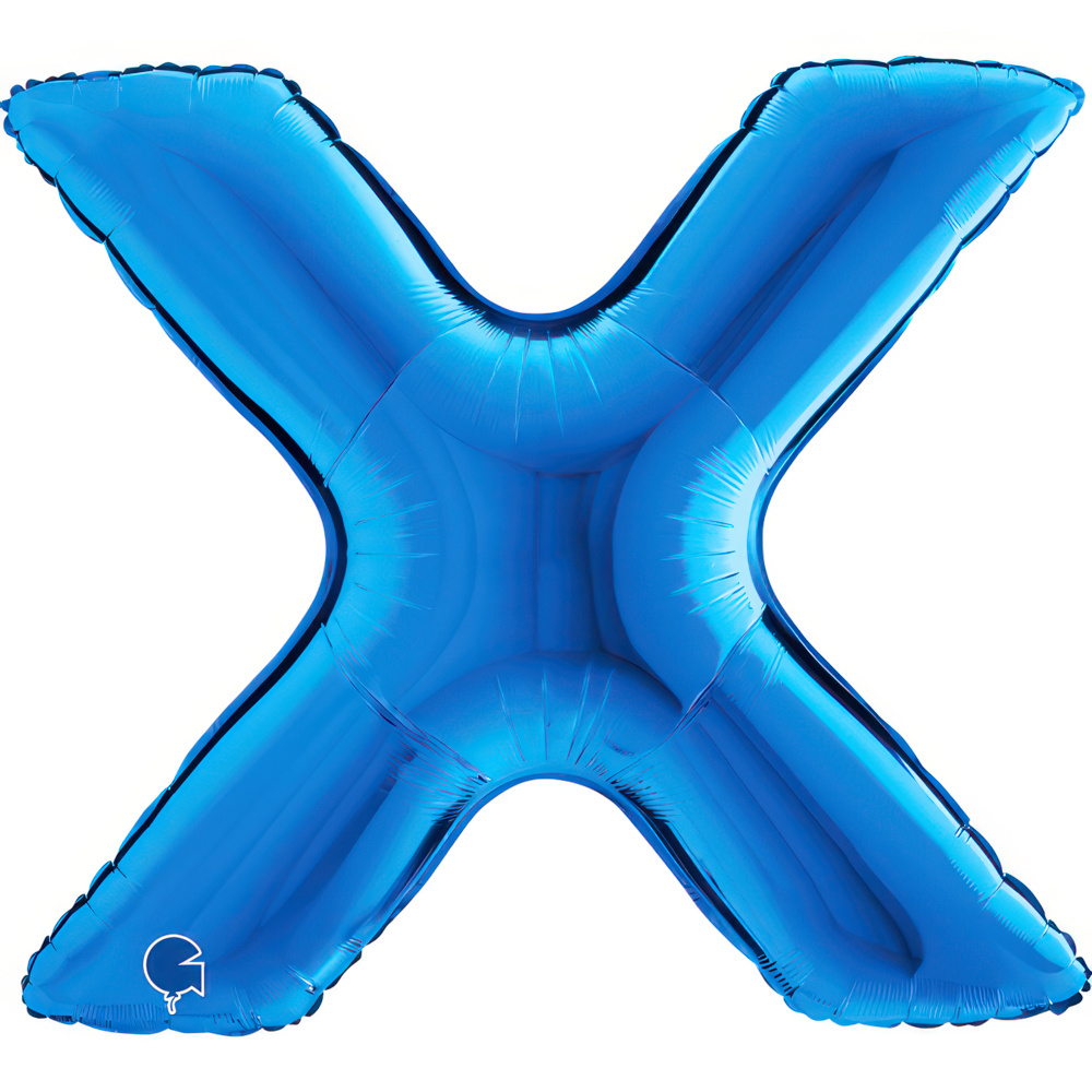 Letter X Blue Single Pack 40"