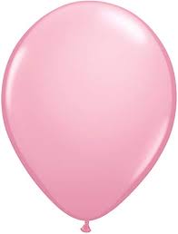 11"  solid color  STD PINK  (100CT)