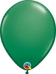 16" solid color STD  GREEN           50CT  QUALATEX PLAIN LATEX