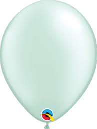 16" solid color  PEARL MINT GRN    50CT  QUALATEX PLAIN LATEX