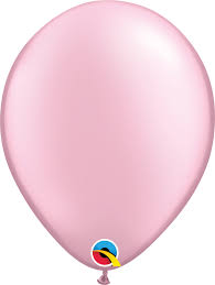 16" solid color  PEARL  PINK        50CT  QUALATEX PLAIN LATEX