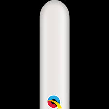 260Q" solid color  PEARL WHITE      100CT  QUALATEX PLAIN LATEX