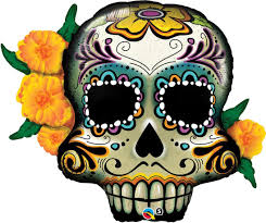DAY OF THE DEAD SKULL 38" SHAPE GROUP C
