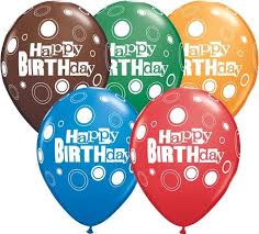 11" birthday BDAY BOLD DOTS SPECIAL AST 25CT