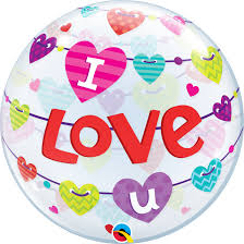 22" SINGLE BUBBLE HEARTS BANNER I LOVE YOU

QUALATEX