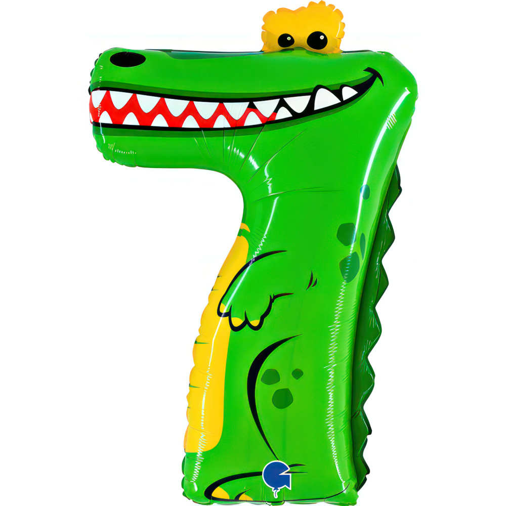 Number Animaloons 7 Crocodrile 40" Single Pack