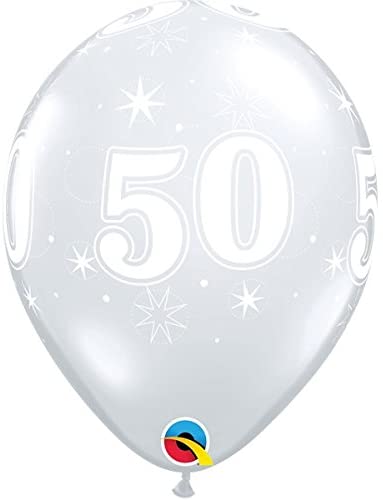 11" DIAMOND 50 SPARKLE-A-ROUND CLEAR (25CT)