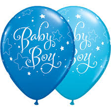 11" BABY BOY STARS  DBLUE&ROBN EGG  25CT