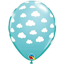 11" baby CLOUDS CARIBBEAN BLUE (25CT)